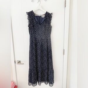 US 2R or UK 6R Boden blue pokadot midi dress